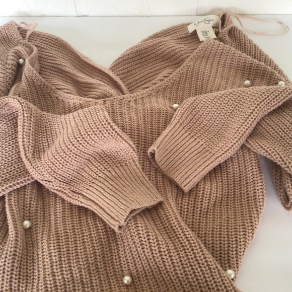 JESSICA SIMPSON KNIT PEARL SWEATER NWT EXTRA SMALL - Picture 9 of 11